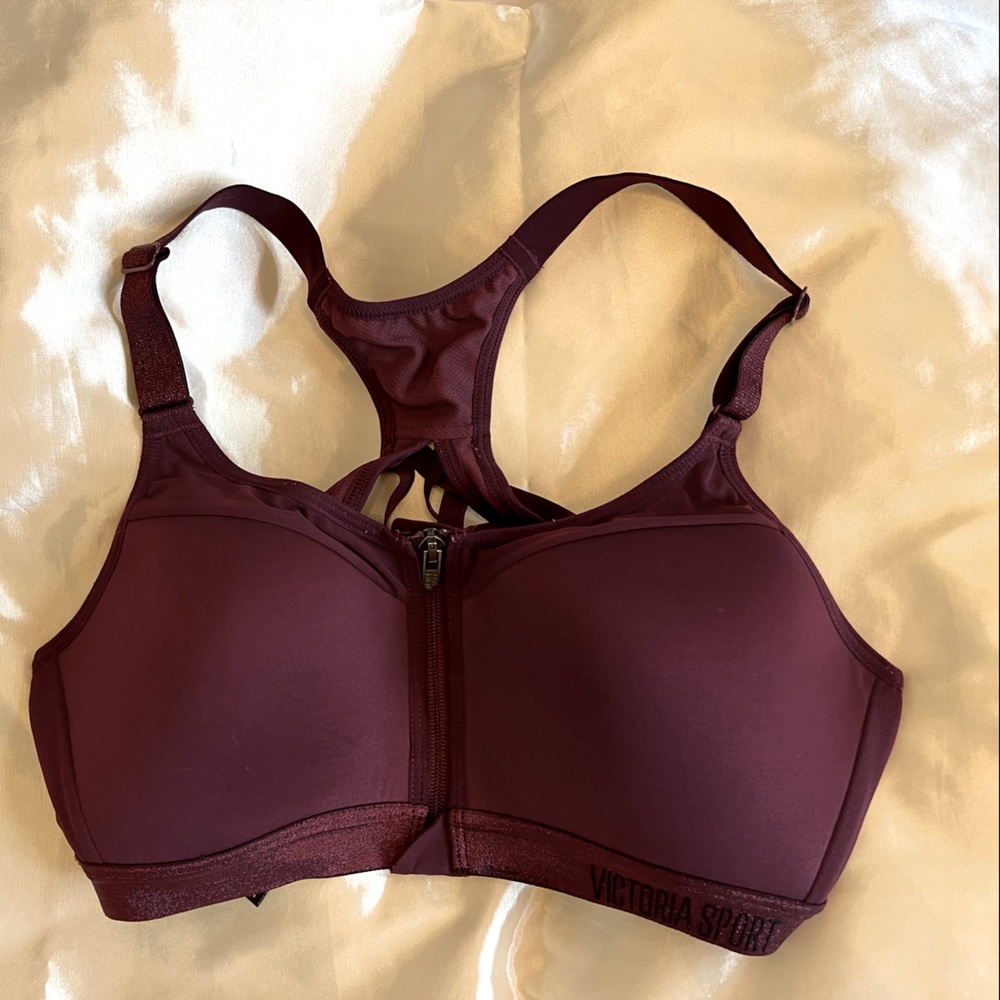 Women's Burgundy Sports Bra